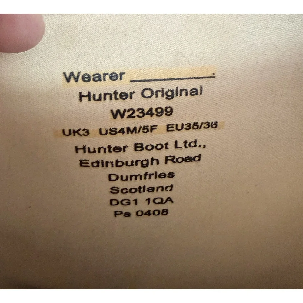 Hunter Boots Tall Metallic Silver Size 5 Women's Rain Boots /Snow Boots Winter